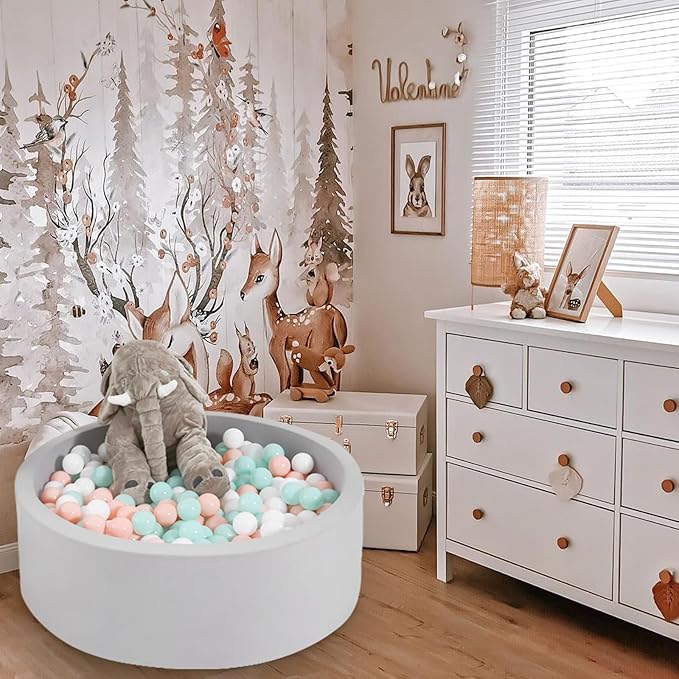 GOGOSO Ball Pit Balls for Toddles, Kids Plastic Balls for BallPit, Pool, Baby Party Accessories, Birthday Decoration 50 100 200 500 1000