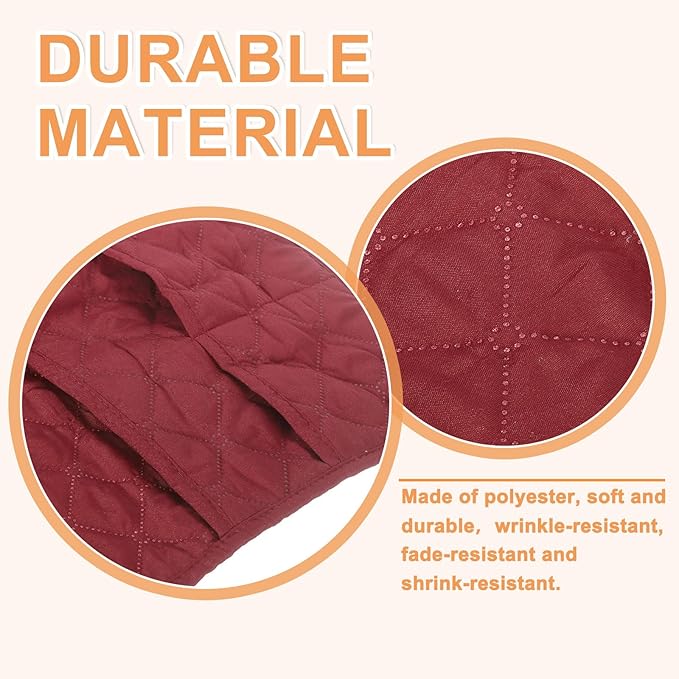 uxcell Couch Sofa Armrest Organizer Non-Slip Chair Arm Recliner Remote Control Organizer with 6 Pockets for Books, Magazines, Tablet, Phone, Wine Red