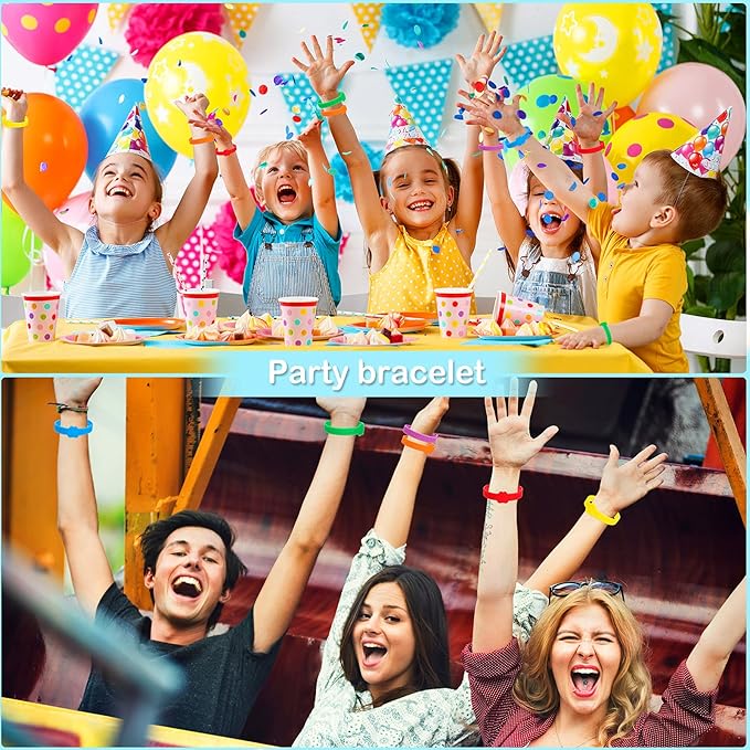 60 Pieces Paw Print Rubber Bracelets Bulk Paw Print Silicone Wristband Dog Paw Stretch Bracelets Animal Theme Wristband Gravure Waterproof Bracelets for Student Activity Party Supplies, 6 Solid Colors