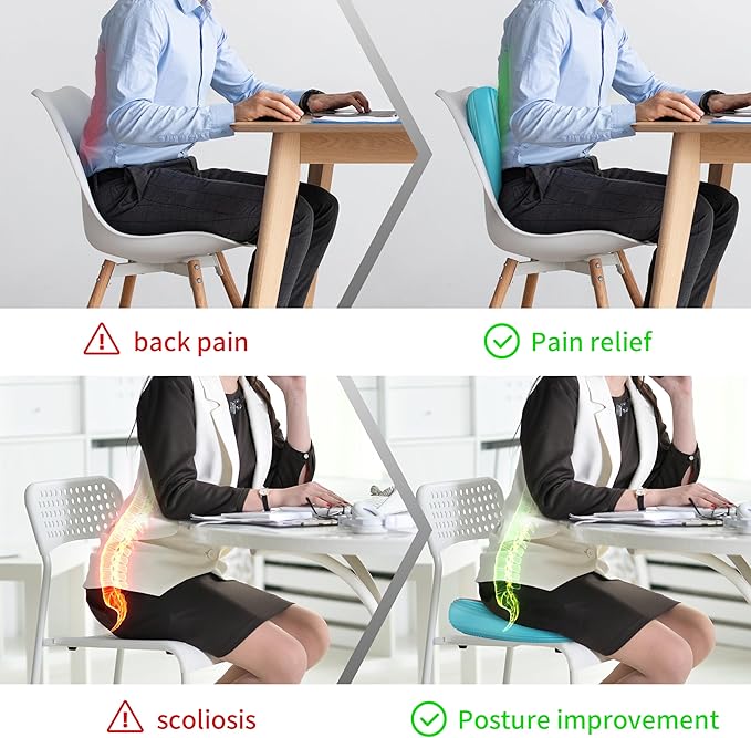 Inflated Wobble Cushion,Circular Non-slip Texture for Comfortable Sitting,Extra Thick Dyna Disc with Pump for Core Strength,Wiggle Seat to Improve Posture,Fitness,660lb Load Capacity