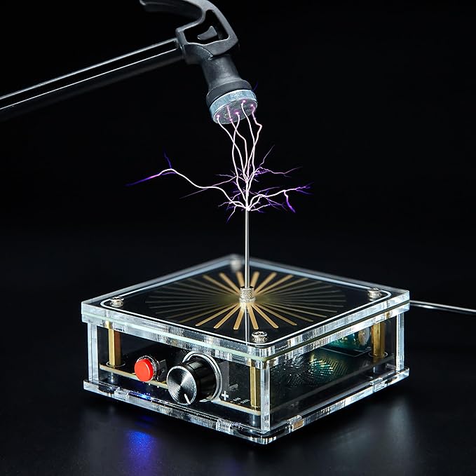 Bluetooth Music Tesla Coil Arc Plasma Speaker Science Experiment Desktop Toy Model Tesla Coil 8