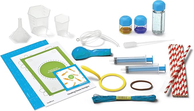 hand2mind H2Ohhh! Water Science Kit, Chemistry Kit for Kids 8-12, Chemistry Set, Science Kits & Toys, 24 Science Experiments, 1 Career & Lab Guide, Color Chemistry, Bubbles, Tornadoes, STEM Toy