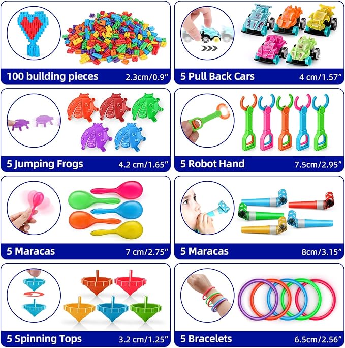 Amy&Benton 200PCS Little Toys for Kids School Prizes for Kids Toys Bulk Party Favors Gifts Treasure Box Toys