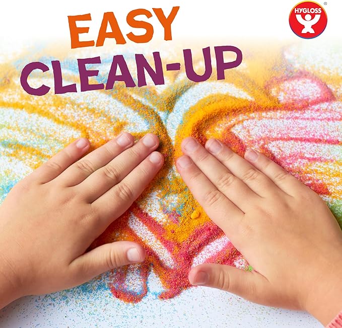 Hygloss Products Sand Colorful Craft Art-Variety of Uses-Environmentally Friendly and Safe for Kids, White, 25-Pound (25502)