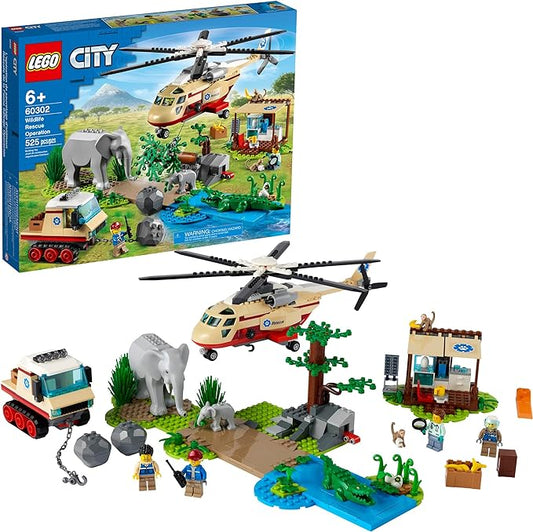 LEGO City Wildlife Rescue Operation 60302 Building Kit; Creative Toy; Best Gifts for Kids; New 2021 (525 Pieces)