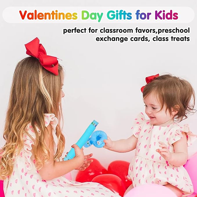 6 PCS Light Up Pop Tubes Toys Gifts for Kids ,Christmas Glow Sticks Party Favors Stocking Stuffers,LED Bracelets Necklaces Accessories for Children,Travel Camp Camping Fun for Kids