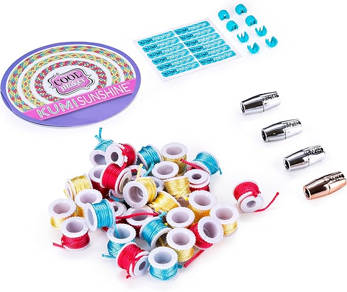 Cool Maker, KumiKreator Sunshine Mini Fashion Pack Refill, Friendship Bracelet Activity Kit