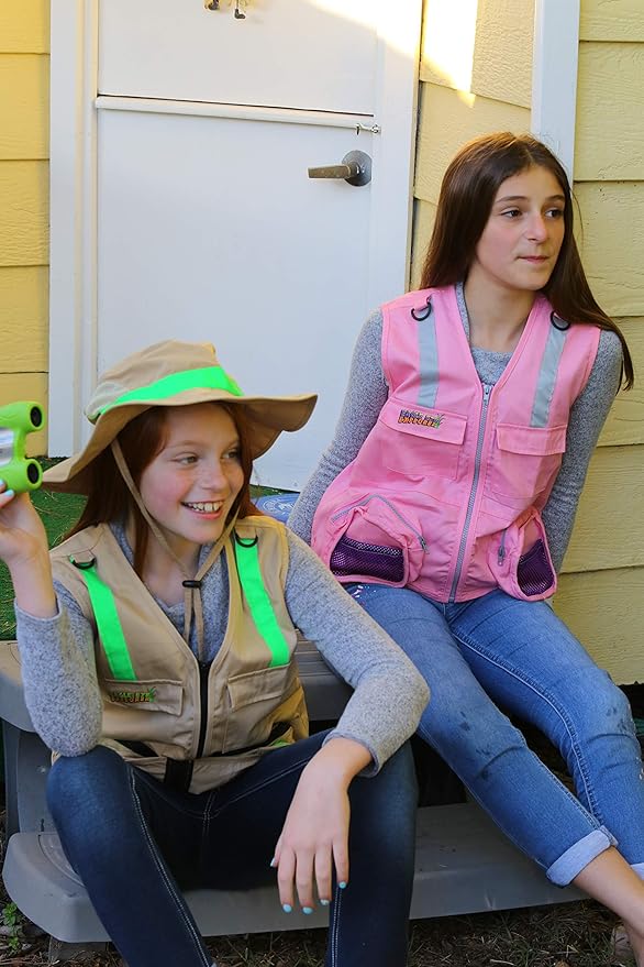 Kids Cargo Vest for Boys and Girls with Reflective Safety Straps