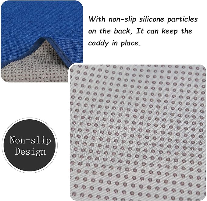 Sofa Armrest Organizer, Remote Control Holder for Recliner Couch, Arm Chair Caddy with 5 Pockets for Magazine, Tablet, Phone, iPad