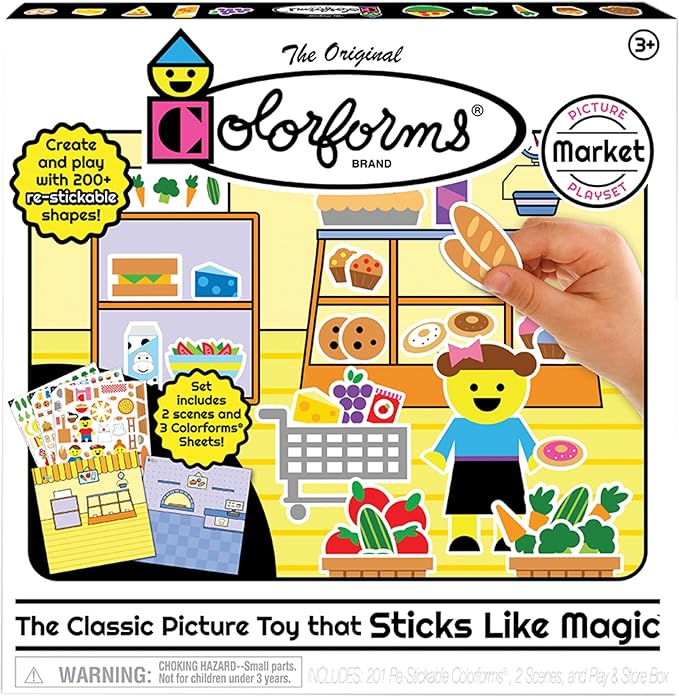 Colorforms Picture Play Set for 3+Years - Market