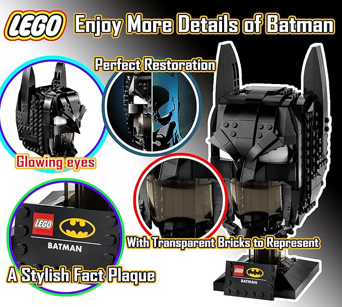 LEGO DC 76182 Batman Cowl (410 Pieces)