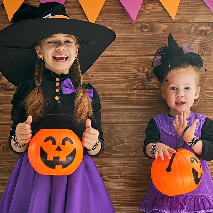 48 Pcs Colorful Kids Friendship Bracelet Set Adjustable Beads Bracelets Cute Friendship Princess Pretend Play Bracelet Stretch Beaded Bracelet Preppy Bracelets Set for Girls Women (Spooky)