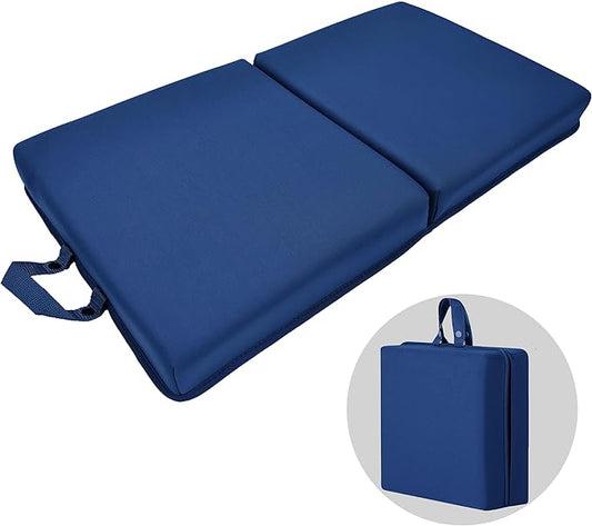 Garden Kneeling Pad,Bath Kneeler Pad,Memory Foam Knee Cushions for Gardening, Extra Thick Knee Pad, Water Resistant Prayer Pillow for Work, Yoga, Physical Therapy (Blue)