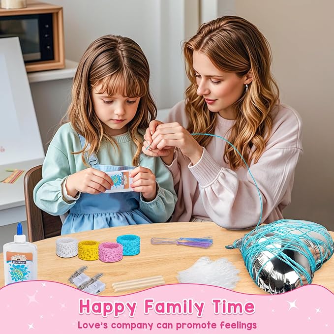 3D String Art Kit for Kids, 30pcs Arts and Crafts for Kids Ages 8-12, Girls Unicorn Toys 6-12 Light Up String Light Toys, Crafts for Girls, Birthday Christmas Gifts for Girls and Boys (Unicorn)