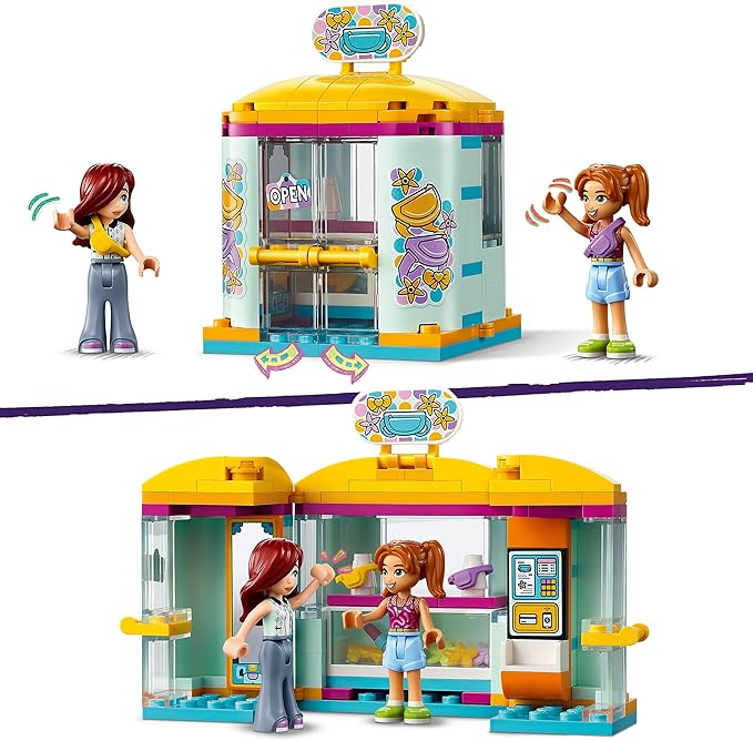 LEGO Friends Tiny Accessories Store and Beauty Shop Toy, Pretend Playset for Kids, Paisley and Candi Mini-Doll Characters and Mini Dolls Accessories, Great Gift for 6 Year Old Girls and Boys, 42608