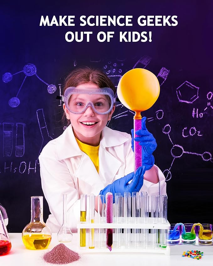 Japace Science Kits for Girls Age 4-5-6-7-8, Christmas Birthday Gifts Ideas, 75+ Cool Chemistry Experiments, Learning & Education Toys for Kids 4-8