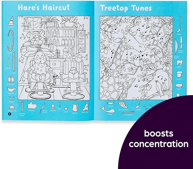 Highlights Hidden Pictures 2023 Activity Books for Kids Ages 6 and Up, 4-Book Set of Travel-Friendly Screen Free Seek and Find Fun, Books Double as Coloring Books