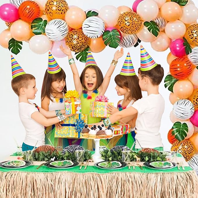 48 PCS Jungle Cheetah Slap Bracelets Cheetah Party Favors Cartoon Jungle Animals Party Wristbands for Kids Boys Girls Safari Leopard Party Supplies Birthday Party Baby Shower Carnival Prizes Gifts