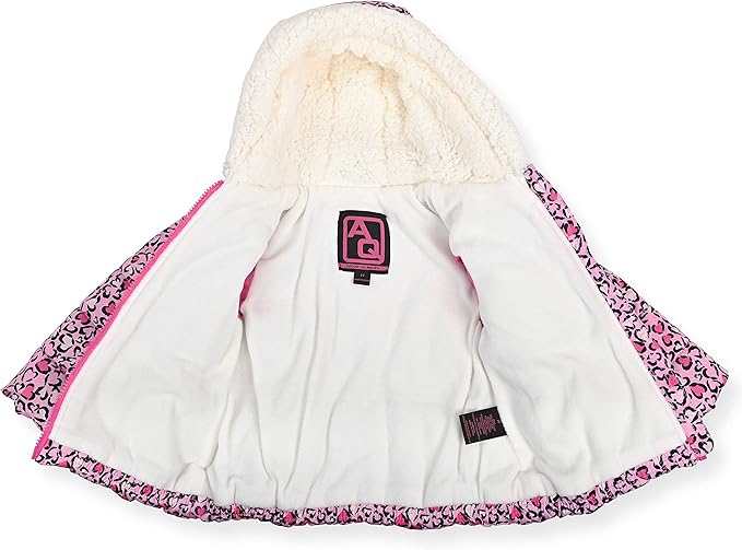 Arctic Quest Little Girls Bib Snow Pants and Ski Jacket Water-Resistant Snowsuit For Kids Winter Jacket For Girls