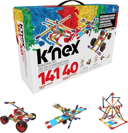 K'NEX - 40 Model Building Set‚ 141 Pieces, STEM Toy, Engineering Play, Creative Construction‚ Ages 5+