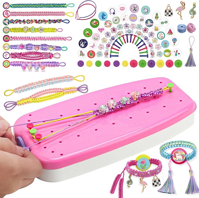Friendship Bracelet Making Kit for Girl, Arts and Crafts Kit for Kids Ages 7-16, Jewelry Making Kit for Girls Ideas Gifts, Perfect Christmas Birthday Gifts for Girls Ages 7 8 9 10 11 12 13 Year Old