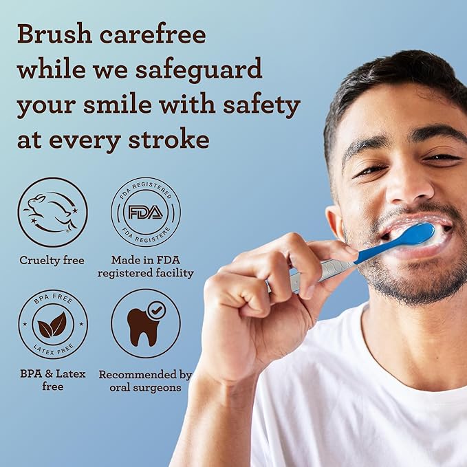 GuruNanda Butter on Gums Toothbrush with Extra Soft Bristles for Sensitive Gums, Soft Toothbrush for Kids & Adults, 8 ct