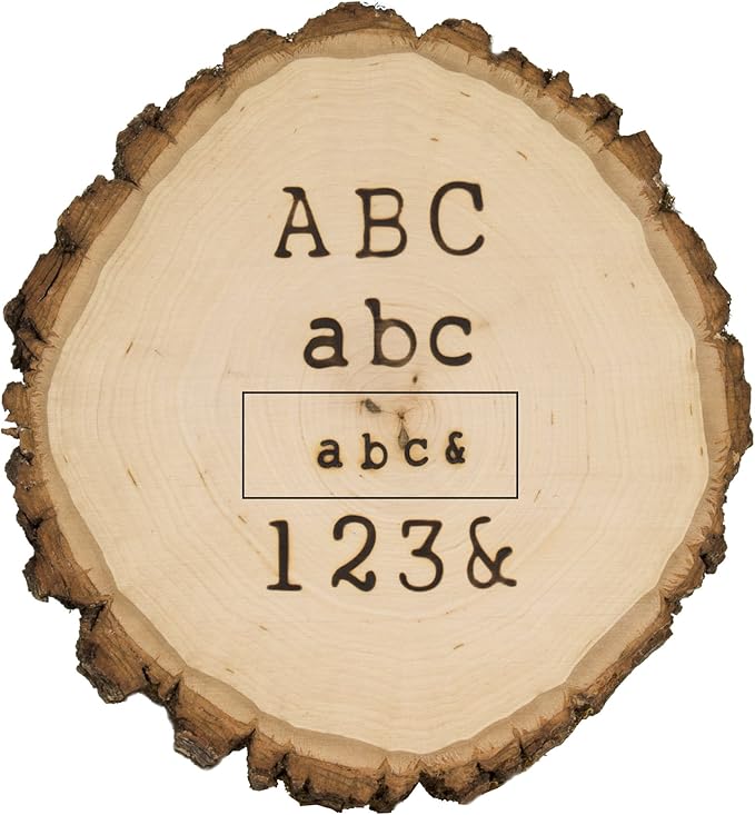 Walnut Hollow HotStamps Mini Lowercase Alphabet Set for Branding and Personalization of Wood, Leather, and Other Surfaces