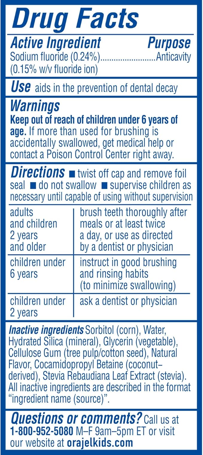 Spinbrush Gabby's Dollhouse Kids Electric Battery Toothbrush and Orajel Kids Paw Patrol Anti-Cavity Fluoride Toothpaste, 4.2oz Tube Bundle