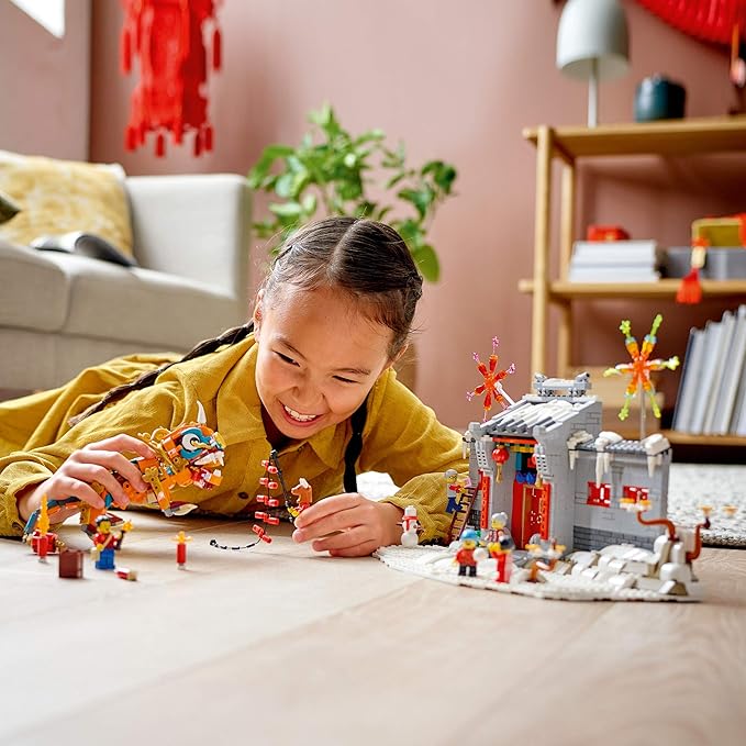 LEGO Story of Nian 80106 Building Kit; Collectible, Educational, Lunar New Year Gift Toy for Kids, New 2021 (1,067 Pieces)