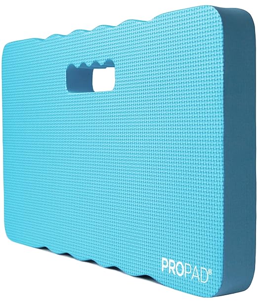 Thick Kneeling Pad, Garden Kneeler for Gardening, Bath Kneeler for Baby Bath, Kneeling Mat for Exercise & Yoga, Knee Pad for Work, Floor Foam Pad, Extra Large (XL) 18 x 11 x 1.5 Inches, Light-Blue