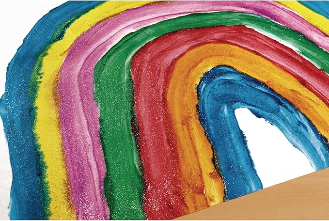 Colorations® Red Washable Glitter Finger Paint, 16oz, Paint, Washable Paint, Finger Paint, Kids Paint, Washable Paint For Kids, Finger Paints For Toddlers Non-Toxic, Tempera Paint, Toddler Paint