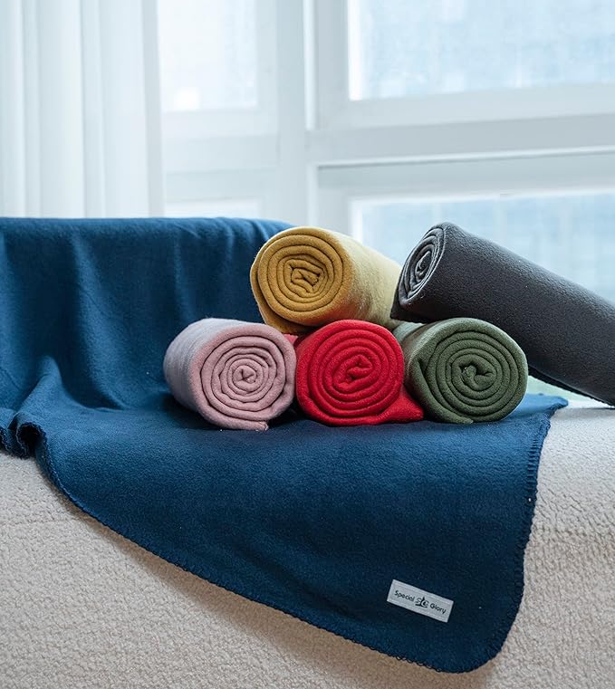 Special SG Glory Fleece Throw Blanket Set Bulk for Travel Kids Outdoor Wedding Pet (Assorted #3, Pack of 6 50x60 Inches)