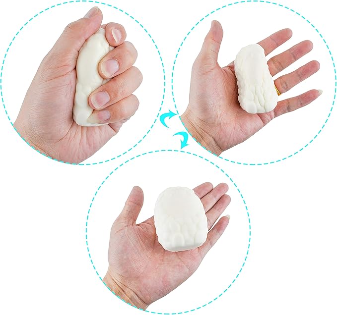 JOYIN 6 Pcs Easter Squishy Toy Coloring Craft Kit Easter DIY Paint Your Own Squishy Toy Kit Animal Character Including Paints and Brushes for Egg Hunt, Basket Stuffer, Party Favors