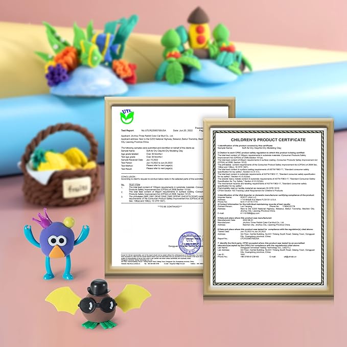 Air Dry Clay 42 Colors, Modeling Clay for Kids, DIY Model Magic Clay, Molding Clay Kit with Sculpting Tools, Non-Sticky Soft and Super Light, Arts and Crafts Gift for Boys Girls Kids.