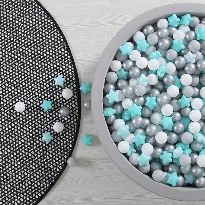 GOGOSO Ball Pit Balls for Toddles, Kids Plastic Balls for BallPit, Pool, Baby Party Accessories, Birthday Decoration 50 100 200 500 1000