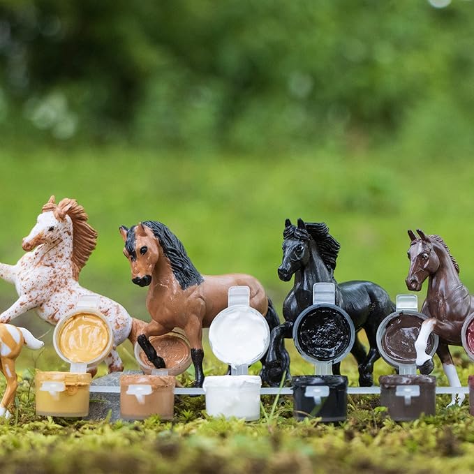Breyer Horses Stablemates Horse Crazy Colorful Breed Paint Set | 5 Piece Set | 1:32 Scale | Model #4234