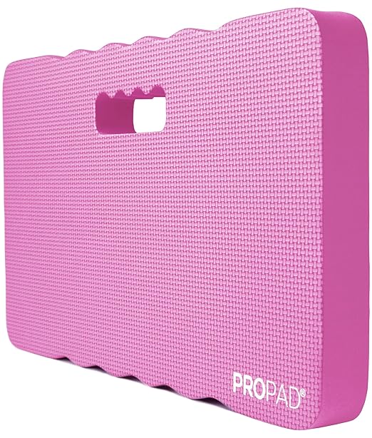 Thick Kneeling Pad, Garden Kneeler for Gardening, Bath Kneeler for Baby Bath, Kneeling Mat for Exercise & Yoga, Knee Pad for Work, Floor Foam Pad, Extra Large (XL) 18 x 11 x 1.5 Inches, Pink