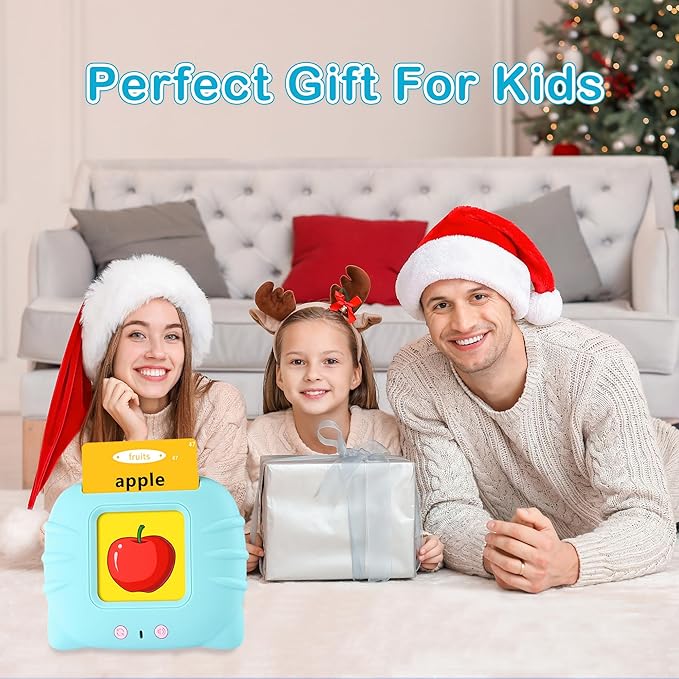 Talking Flash Cards for Toddler 1 2 3 4 Year Old, Toddler Toys Age 2-4, 224 Sight Words Learning Toys, Autism Sensory Toys, Pocket Speech Therapy Toys, Montessori Toys, Gifts for Boys Girls