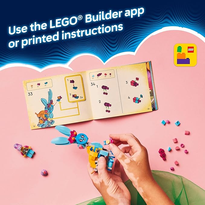 LEGO DREAMZzz Bunchu's Creative Animal Adventures - Fantasy Bunny Toy for Kids, Boys and Girls, Ages 7+ - 20 Building Options - Building Set with Izzie Minifigure - Gift Idea for Birthdays - 71488