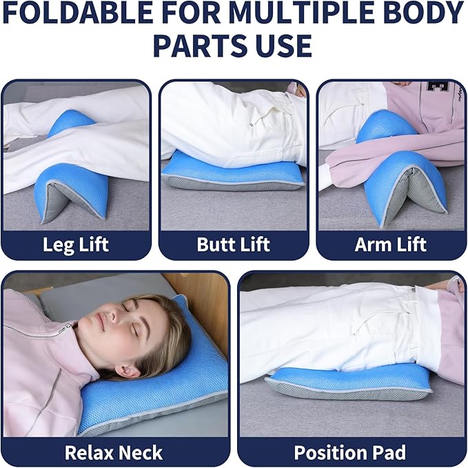 Tailbone Pain Relief Cushion, Donut Pillow Seat for Anti-Bedsore & Sitting Comfort. Wheelchair & Office Chair Cushion with Lift for Legs & Buttocks. for Car, Bed Use