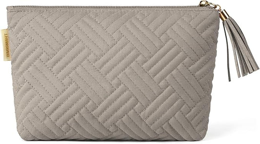 BAGSMART Small Cosmetic Bag, Elegant Roomy Makeup Bags,lipstick pouch,Zipper Pouch,Great Gifts for Women,Travel Waterproof Toiletry Bag Accessories Organizer Gifts