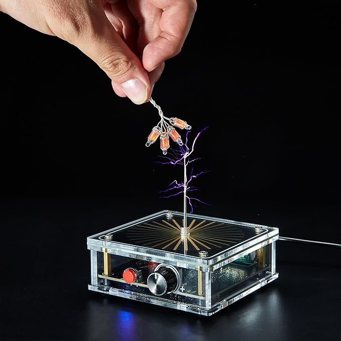 Bluetooth Music Tesla Coil Arc Plasma Speaker Science Experiment Desktop Toy Model Tesla Coil 8
