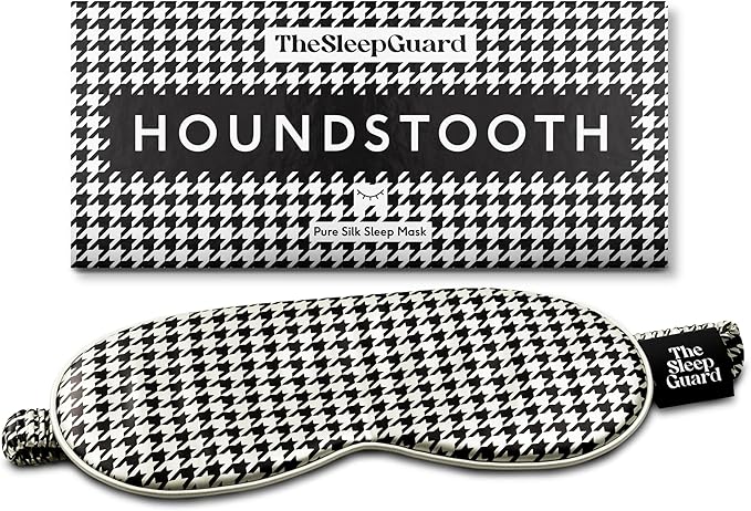 TheSleepGuard Pure Silk Sleep Mask [100% 6A Mulberry Silk, 22 Momme] Light Blocking Travel Essentials. Eye Masks for Sleeping. Black Oeko-Tex Blindfold. Eye Covers for Men & Women