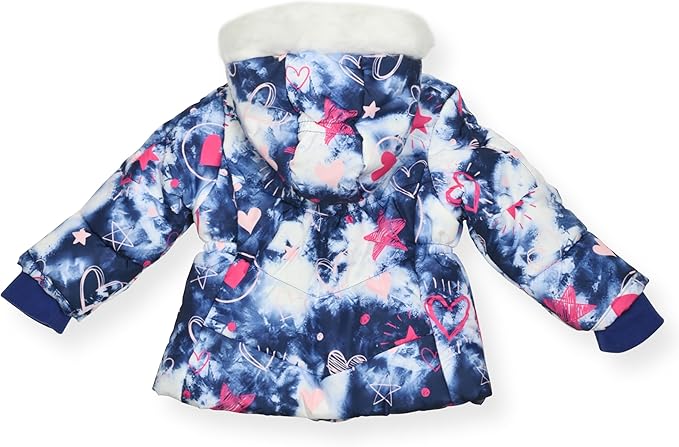 Arctic Quest Little Girls Bib Snow Pants and Ski Jacket Water-Resistant Snowsuit For Kids Winter Jacket For Girls