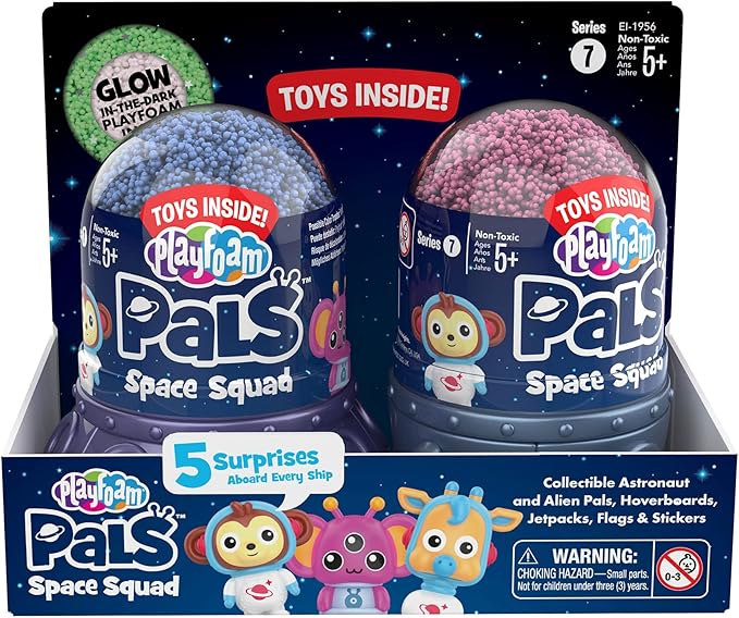 Educational Insights Playfoam Pals Space Squad 2-Pack, Fidget, Sensory Toy, Easter Basket Stuffers for Boys and Girls, Ages 3+