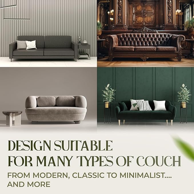 Bamboo Couch Arm Table, Sofa Arm Tray, 360 Rotating Table, Clip On Side Table for Couch, Perfect Size for Remotes, Storage and Includes 4 Bonus Coasters, 13x9.25x2.5in, Natural