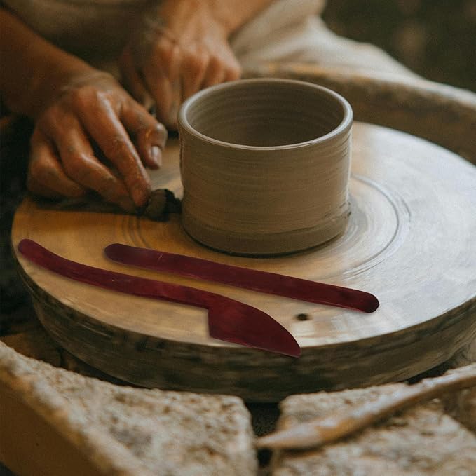 EXCEART 5pcs Ceramics Tools Pottery Kit Kids Tools Wood Tools Wood Carving Tools Wooden Pottery Tools Wooden Carving Kit Wooden Sculpting Tools Clay Modeling Bamboo Child