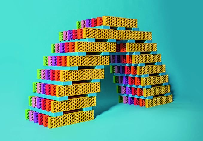 Tegu 340 Piece Perfect Blocks Building Set, Multicolor (Amazon Exclusive)
