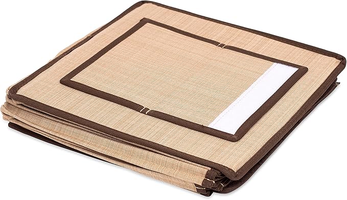 Internet's Best Hanging Closet Organizer - 6 Shelf - Clothing Sweaters Shoes Accessories Storage - Brown - College Dorm Kids Room Essential - Beige