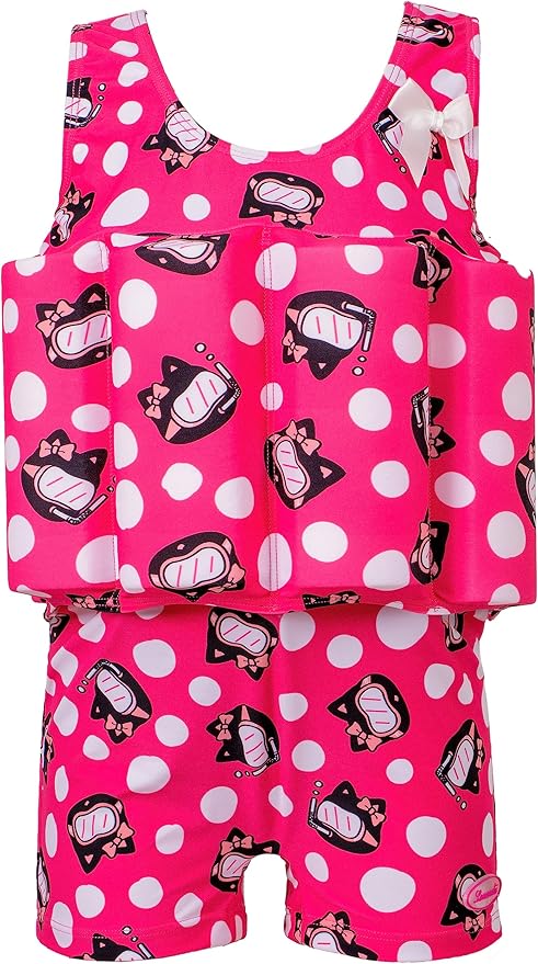 Baby Kids Floatation Suit Float One-Piece Swimwear Buoyancy for Girls Boys 1-8Years